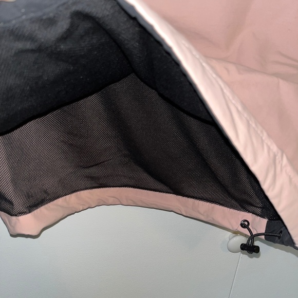 Divided H&M Mens Large‎ Black & Pink Half Zip Adult Casual Windbreaker Hooded - Picture 6 of 8